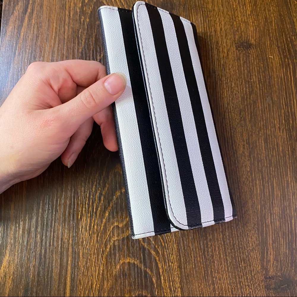 Kut From The Kloth Basic Slim Striped Wallet, Bla… - image 2